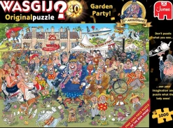 Wasgij Original 40 - 25th Anniversary - The Garden Party - 2 x1000 Piece Jigsaw Puzzle Clearance