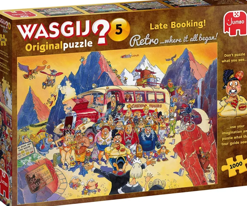 Wasgij Retro 5 - Late Booking! - 1000 Piece Jigsaw Puzzle Best