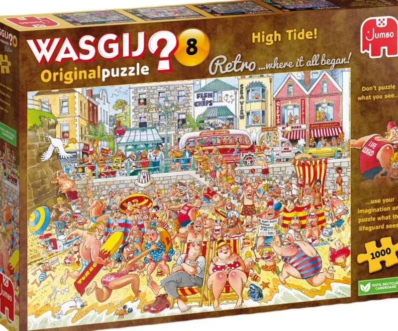 Wasgij Retro - Original 8 - High Tide! - 1000 Piece Jigsaw Puzzle New