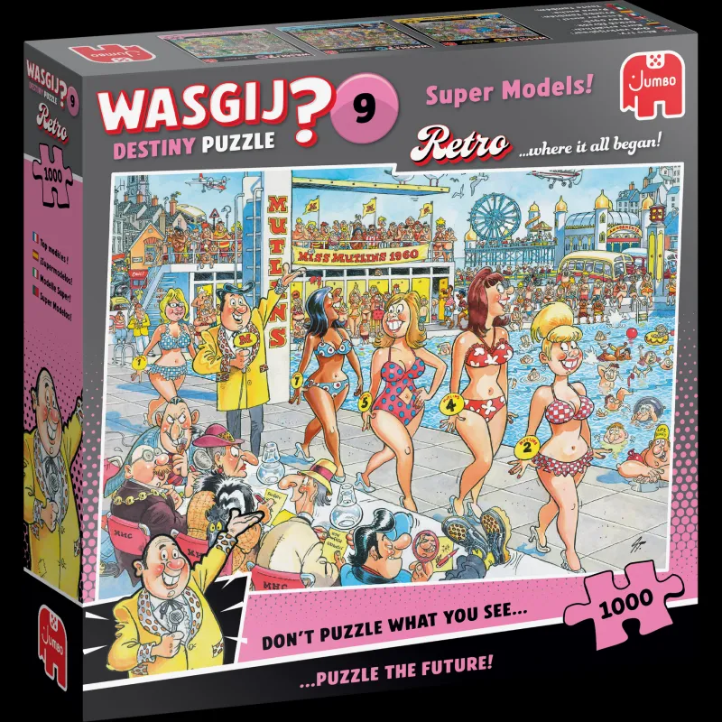 Wasgij Retro Destiny 9 - Super Models - 1000 Piece Jigsaw Puzzle Best