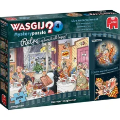 Wasgij Retro Mystery 4 - Live Entertainment - 1000 Piece Jigsaw Puzzle Clearance