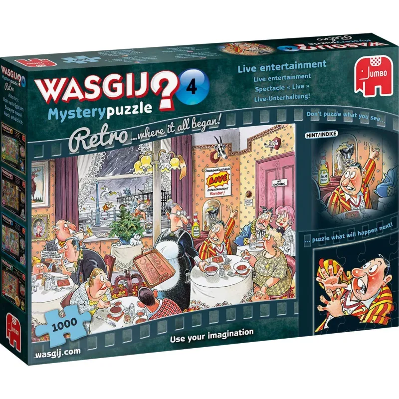 Wasgij Retro Mystery 4 - Live Entertainment - 1000 Piece Jigsaw Puzzle Clearance