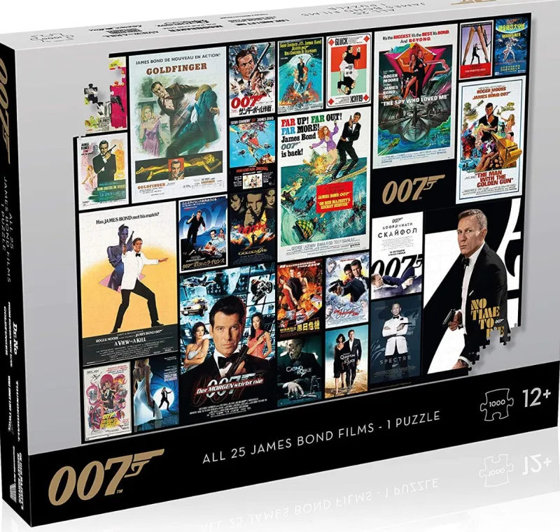 Winning Moves - All 25 James Bond Films - 1000 Piece Jigsaw Puzzle Outlet