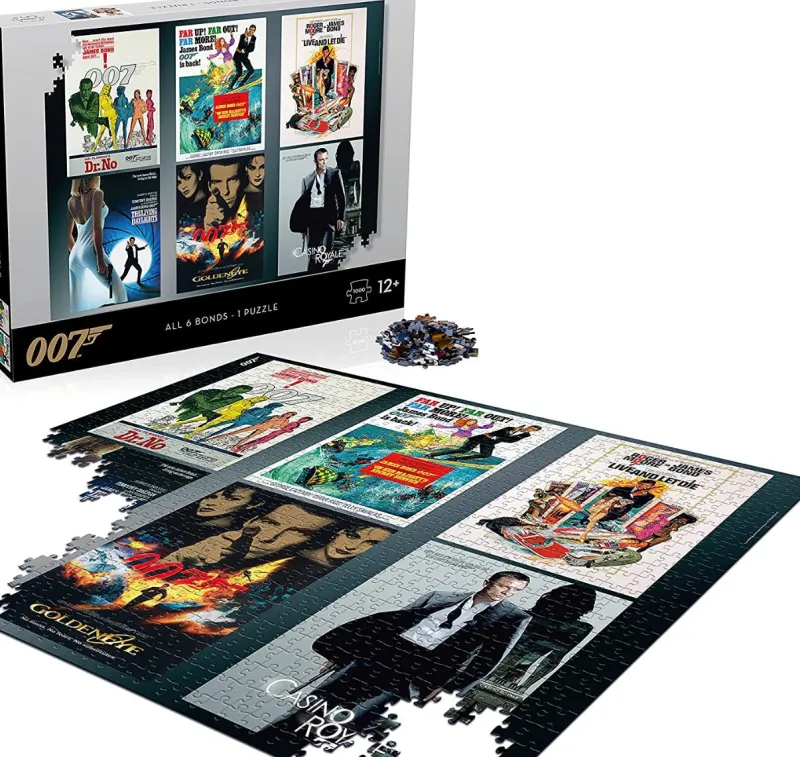 Winning Moves - James Bond Movie Poster - 1000 Piece Jigsaw Puzzle Discount
