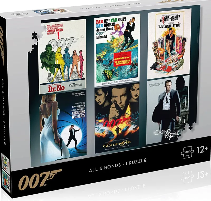 Winning Moves - James Bond Movie Poster - 1000 Piece Jigsaw Puzzle Discount