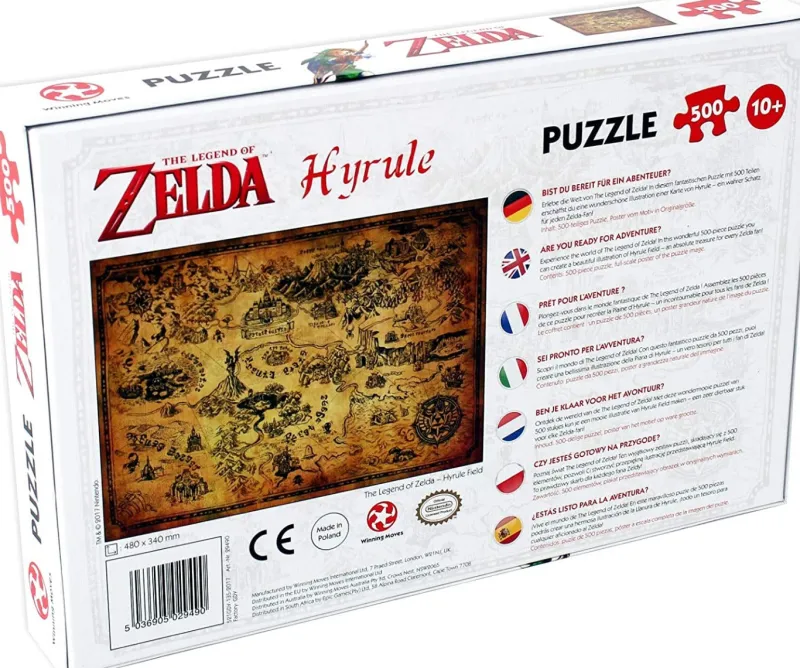 Winning Moves Legend Of Zelda Hyrule Field 500 Piece Jigsaw Puzzle Discount