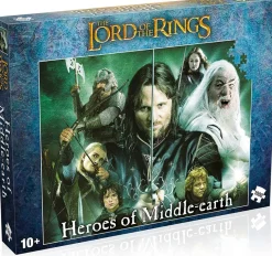 Winning Moves Winning Movies - Lord of the Rings Heroes of Middle Earth - 1000 Piece Jigsaw Puzzle Clearance
