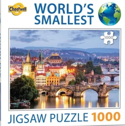 Cheatwell Games World's Smallest Puzzles - Prague Bridges - 1000 Piece Jigsaw Puzzle Sale