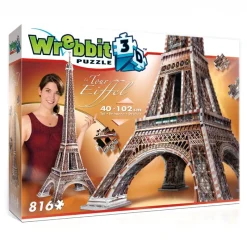 Wrebbit 3D Puzzle - Paris: The Eiffel Tower 816 piece jigsaw puzzle Clearance