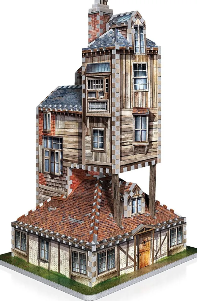 Wrebbit 3D Puzzle Harry Potter - The Burrow Weasley Family Home 3D Puzzle (415-Piece) New